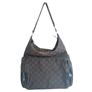 Gucci GG Monogram Nylon Brown Bag